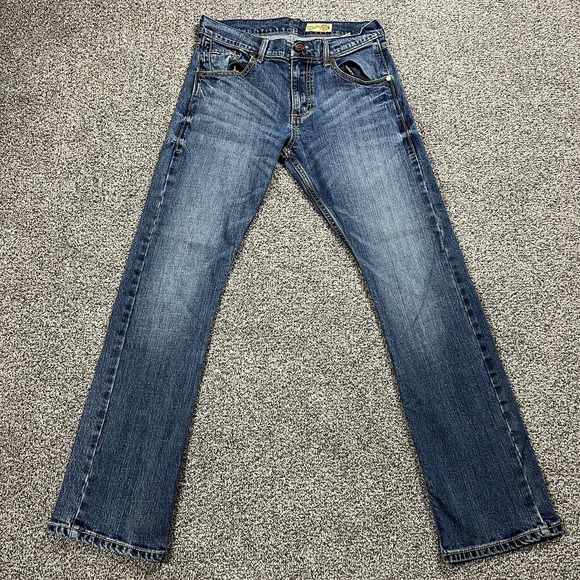 Wrangler 20X Jeans Mens 29x32 Blue Bootcut Mid Rise Dark Wash Western Denim - Picture 1 of 13